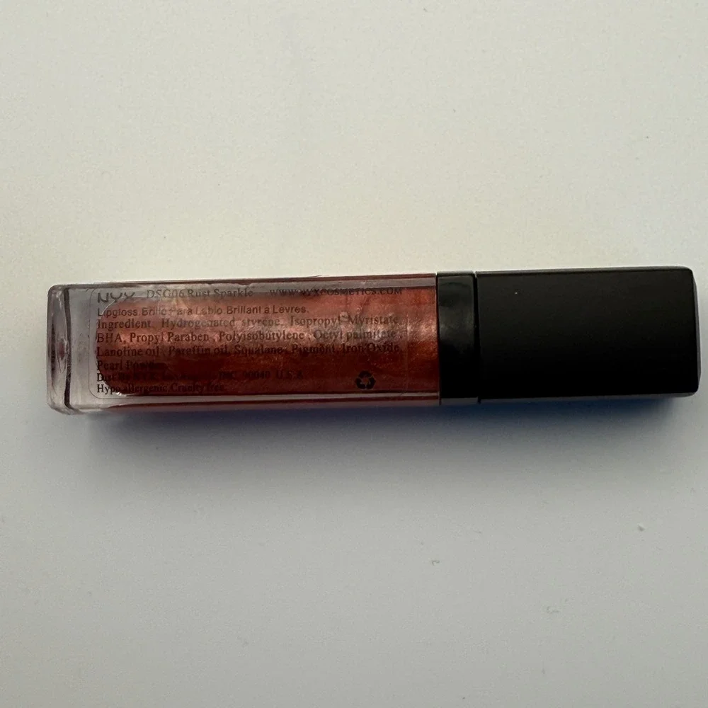 NYX‎ Diamond Sparkle Lipgloss DSGL06 RUST Sparkle Shimmer Makeup